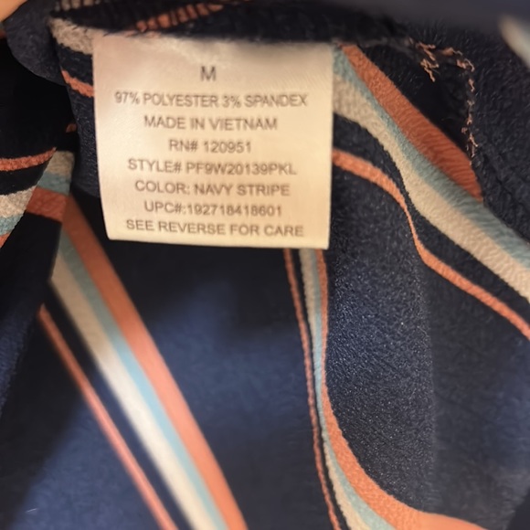 Pink Republic Navy Blue Front Knot Shirt Size M - Picture 5 of 13